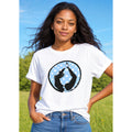 Bow Pose Enso-LtBlue with Polka Dots (avail. in 4 colors)