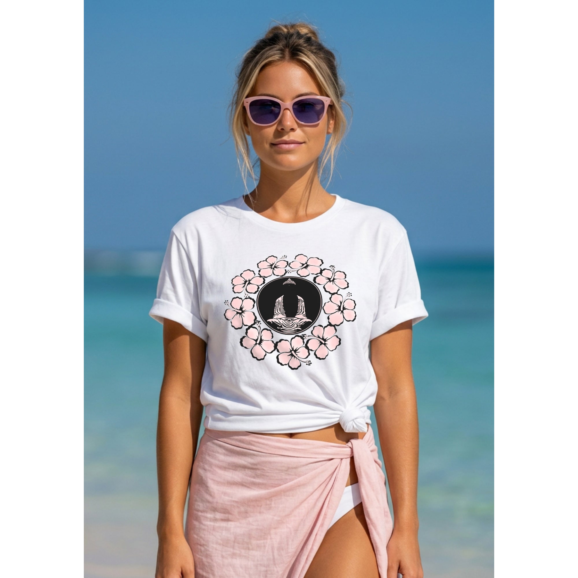 Buddha-Lei with Pink & Black (avail. in 4 colors)