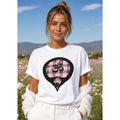 Om with Yoni Mudra-on Pink Plaid (avail. in 3 colors)