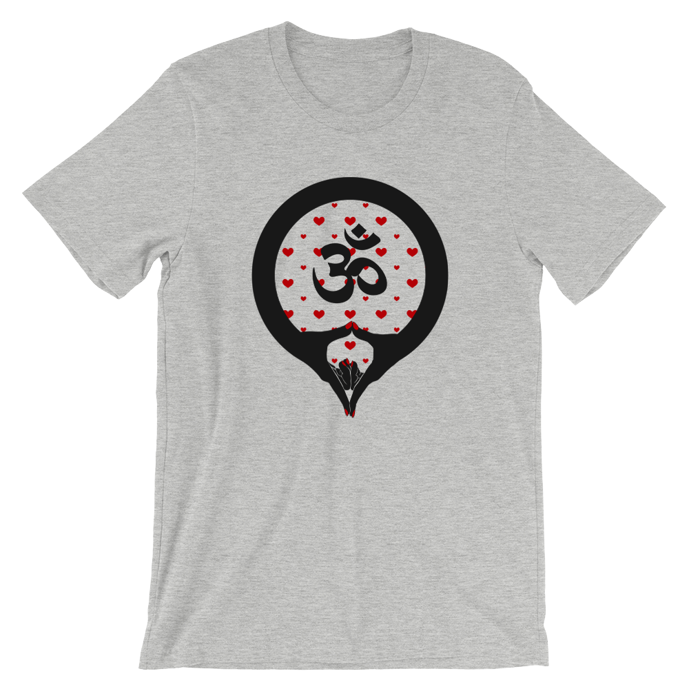 Yoni Mudra-Om with Red hearts (avail. in 6 colors)