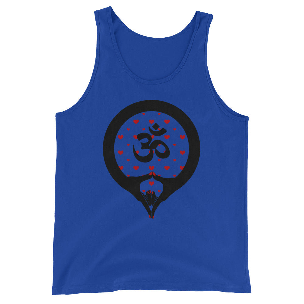 Yoni Mudra-Om with Red Hearts (avail. in 3 colors)