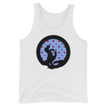 buddha mudra meditation white cotton tank top