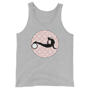 Yoga Wheel-Pink with White Polka Dots