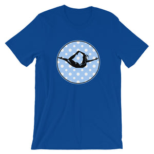 Half Bow Pose-Blue with White Polka Dots (avail. in 5 colors)