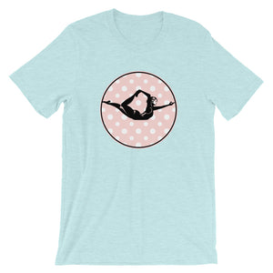 Half Bow Pose-Pink with White Polka Dots (avail. in 3 colors)