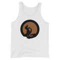 buddha mudra meditation white cotton tank top