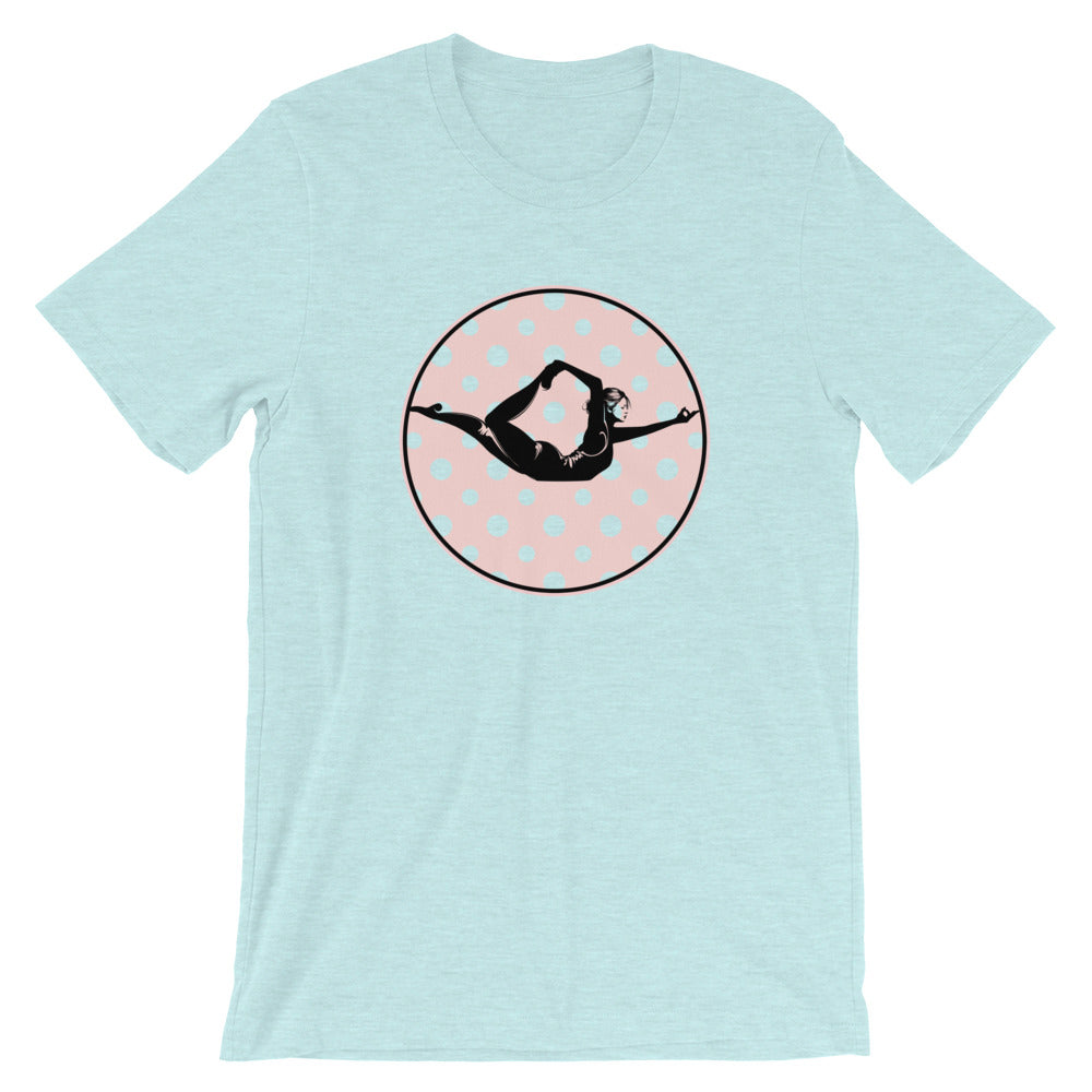Half Bow Pose-Pink with Polka Dots (avail. in 4 colors)