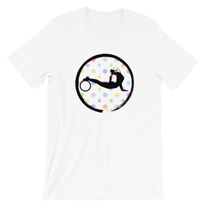 Yoga Wheel Enso-with Multi-color Polka Dots (avail. in 4 colors)