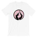 yoga white cotton t-shirt