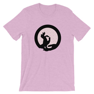 buddha mudra meditation lilac cotton t-shirt