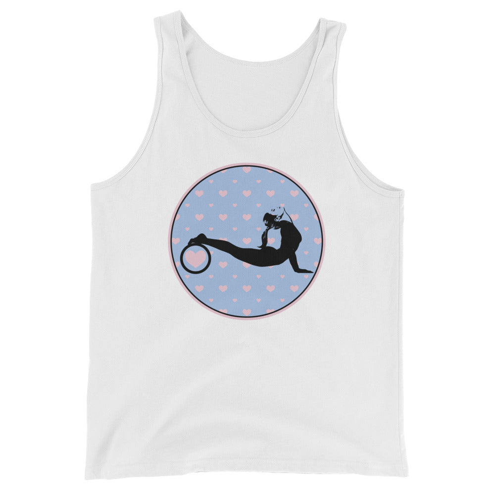 Yoga Wheel-Blue with Pink Hearts (avail. in 2 colors)