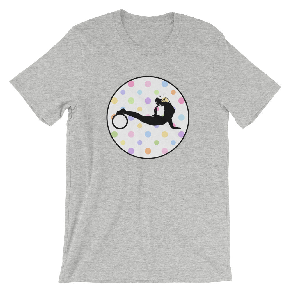 Yoga Wheel-White w-Multi-color Polka Dots (avail. in 10 colors)