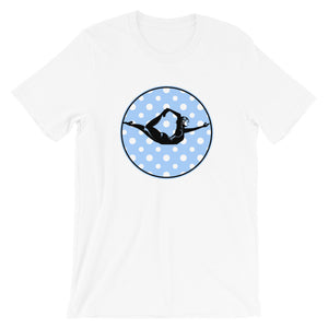 Half Bow Pose-Blue with Polka Dots (avail. in 2 colors)