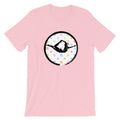 Half Bow Pose Enso-White with Multi-color Polka Dots (avail. in 8 colors)