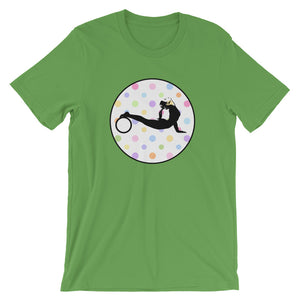 Yoga Wheel-White w-Multi-color Polka Dots (avail. in 10 colors)