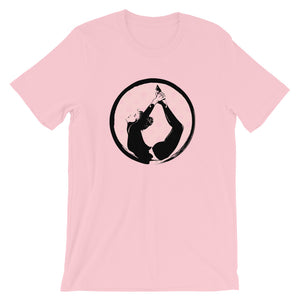 yoga pink cotton t-shirt