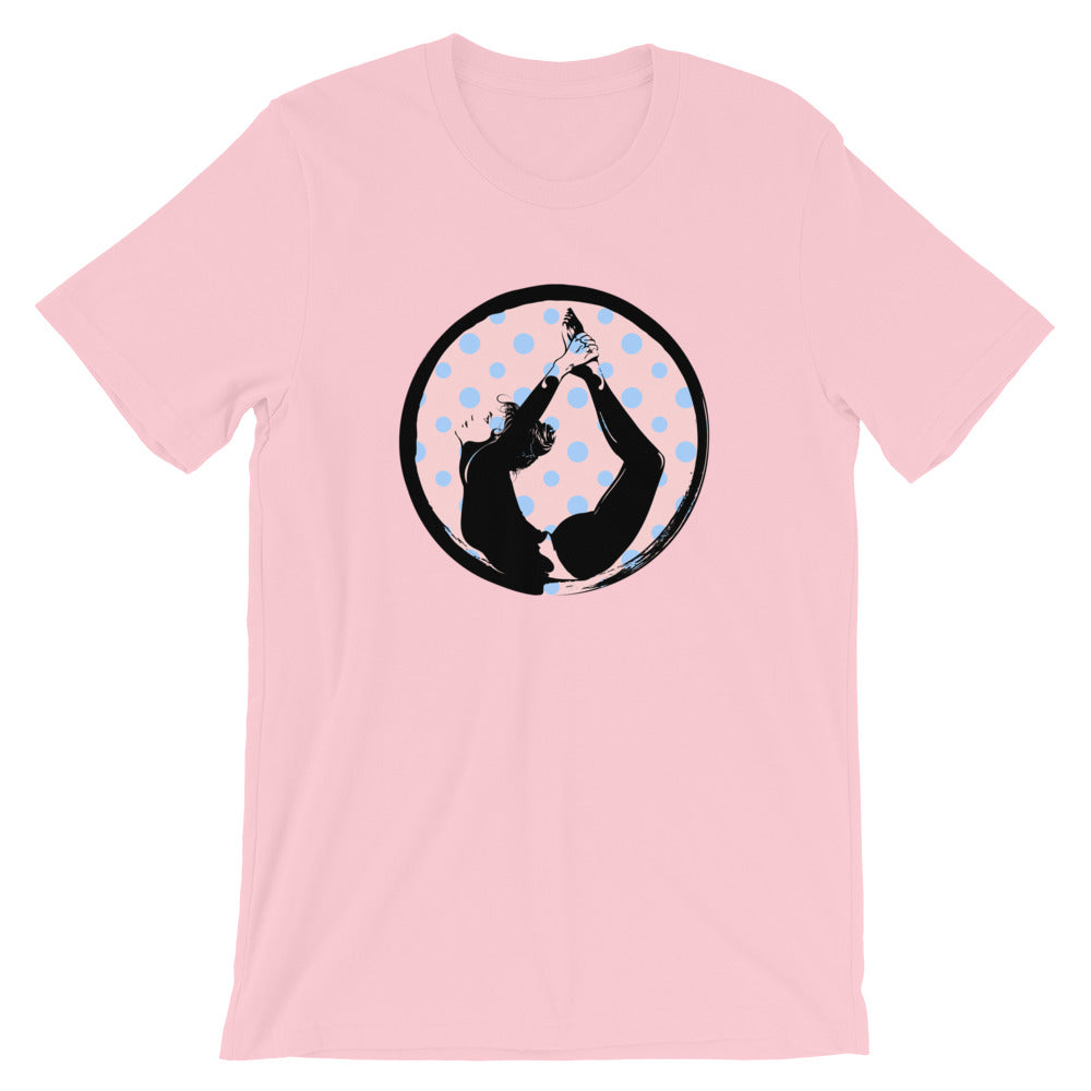 yoga pink cotton t-shirt