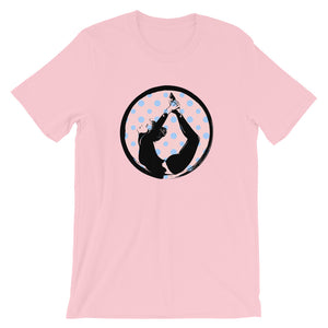 yoga pink cotton t-shirt