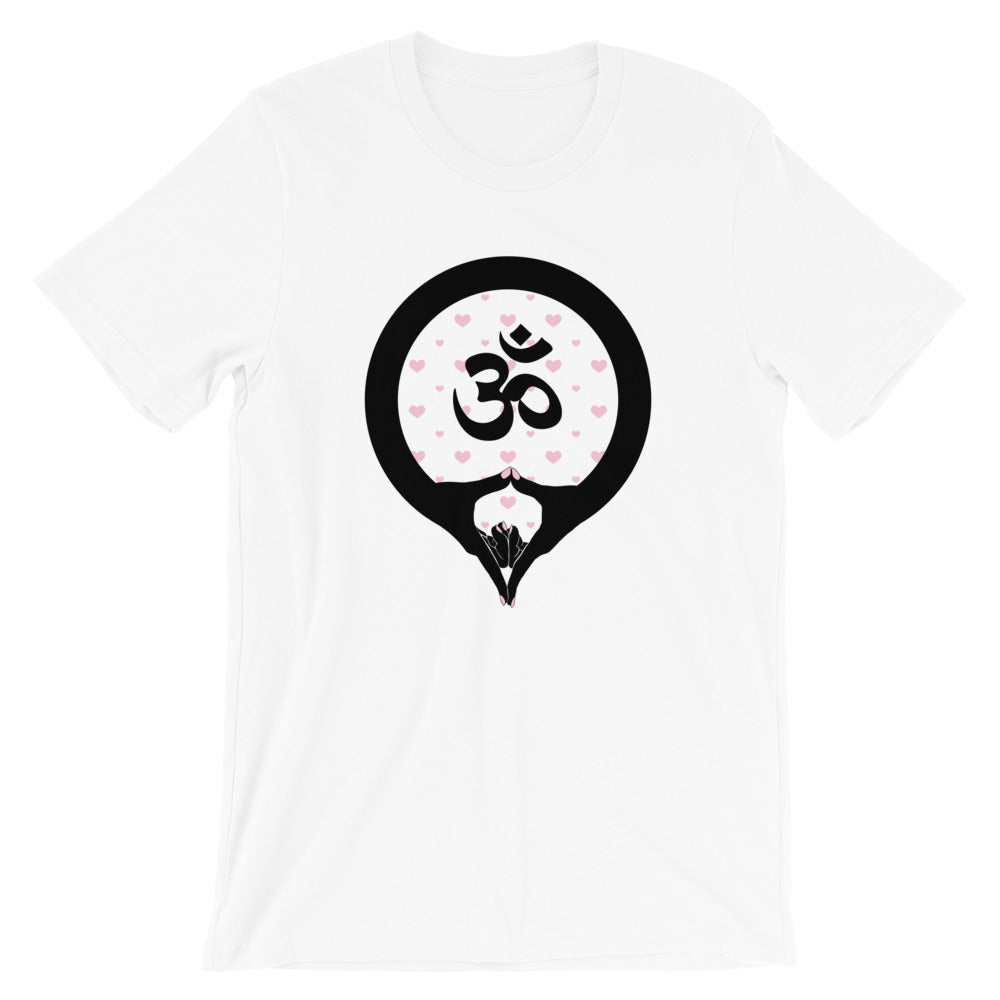 Yoni Mudra-Om with Pink Hearts (avail. in 4 colors)