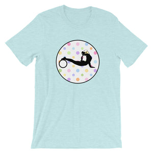 Yoga Wheel-White w-Multi-color Polka Dots (avail. in 10 colors)