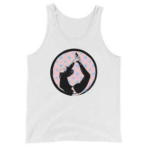 yoga white cotton tank-top