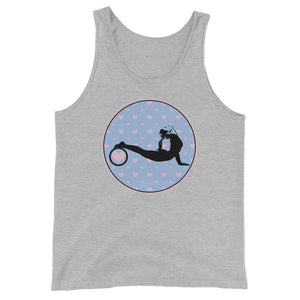 Yoga Wheel-Blue with Pink Hearts (avail. in 2 colors)