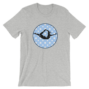 Half Bow Pose-Blue with White Polka Dots (avail. in 5 colors)