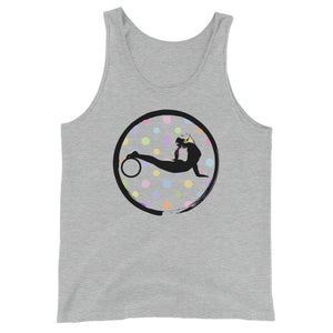 Yoga Wheel Enso-with Multi-color Polka Dots (avail. in 2 colors)