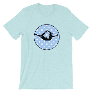 Half Bow Pose-Blue with White Polka Dots (avail. in 5 colors)