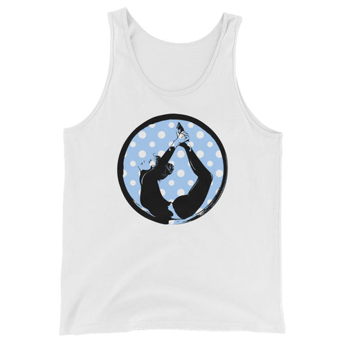 yoga white cotton tank-top
