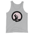 buddha mudra meditation grey cotton tank top