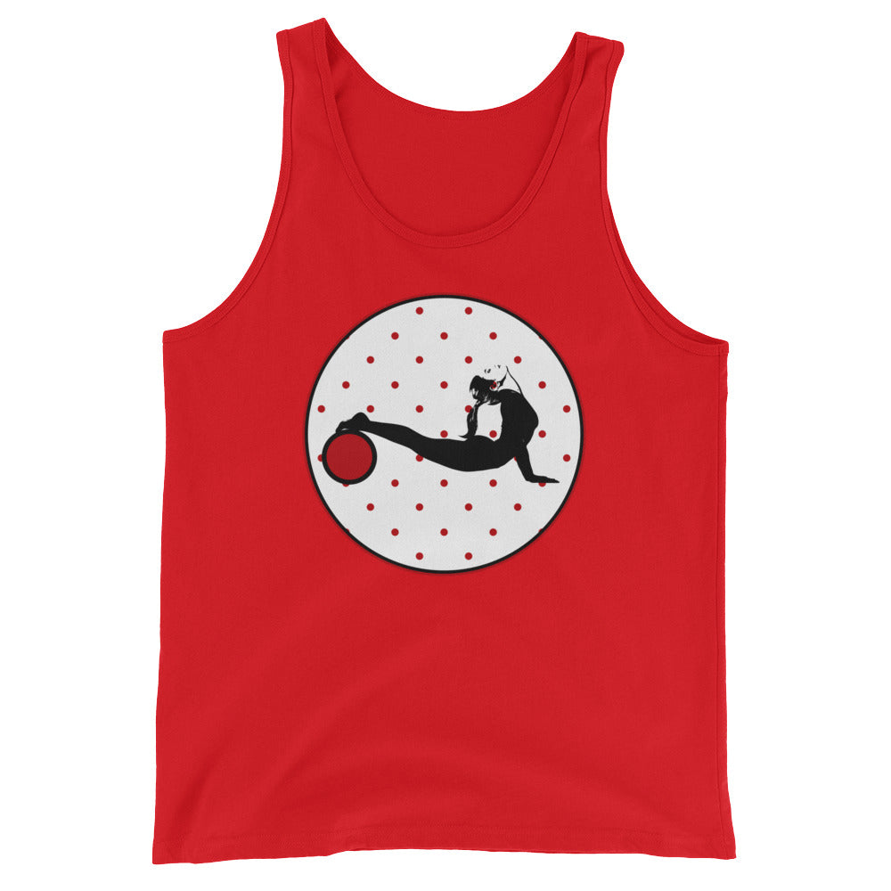 Yoga Wheel-White with Red Tiny Dots (avail. in 3 colors)