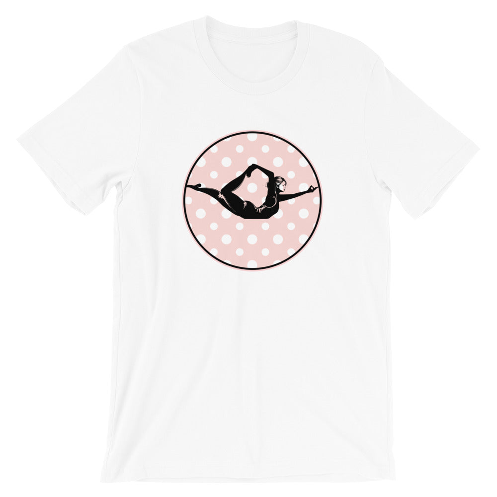 Half Bow Pose-Pink with Polka Dots (avail. in 4 colors)