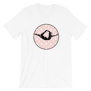 Half Bow Pose-Pink with Polka Dots (avail. in 4 colors)