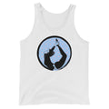 yoga white cotton tank-top