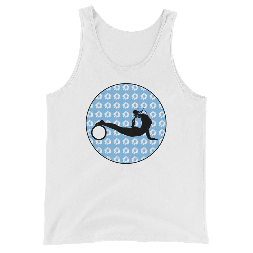 Yoga Wheel-Blue with Daisies (avail. in 2 colors)