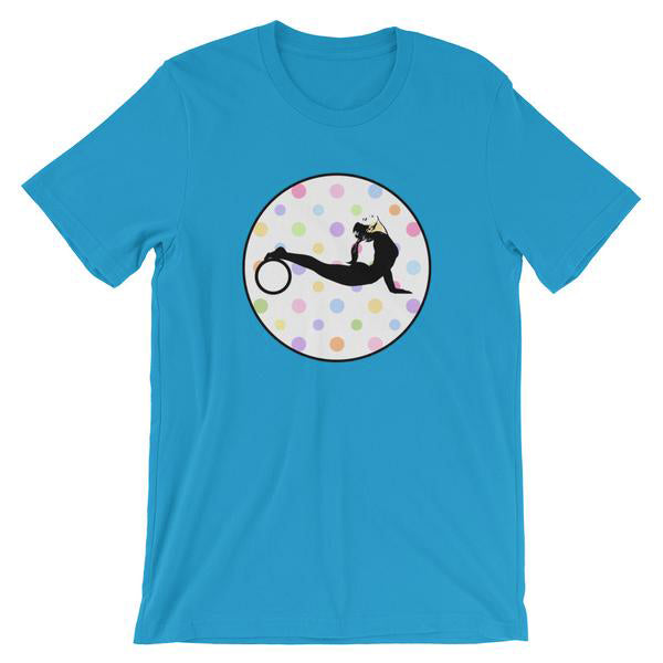 Yoga Wheel-White w-Multi-color Polka Dots (avail. in 10 colors)