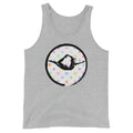 Half Bow Pose Enso-White with Multi-color Polka Dots