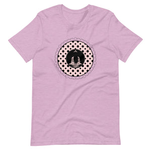 Om Buddha-Pink with Black Polka Dots (avail. in 4 colors)