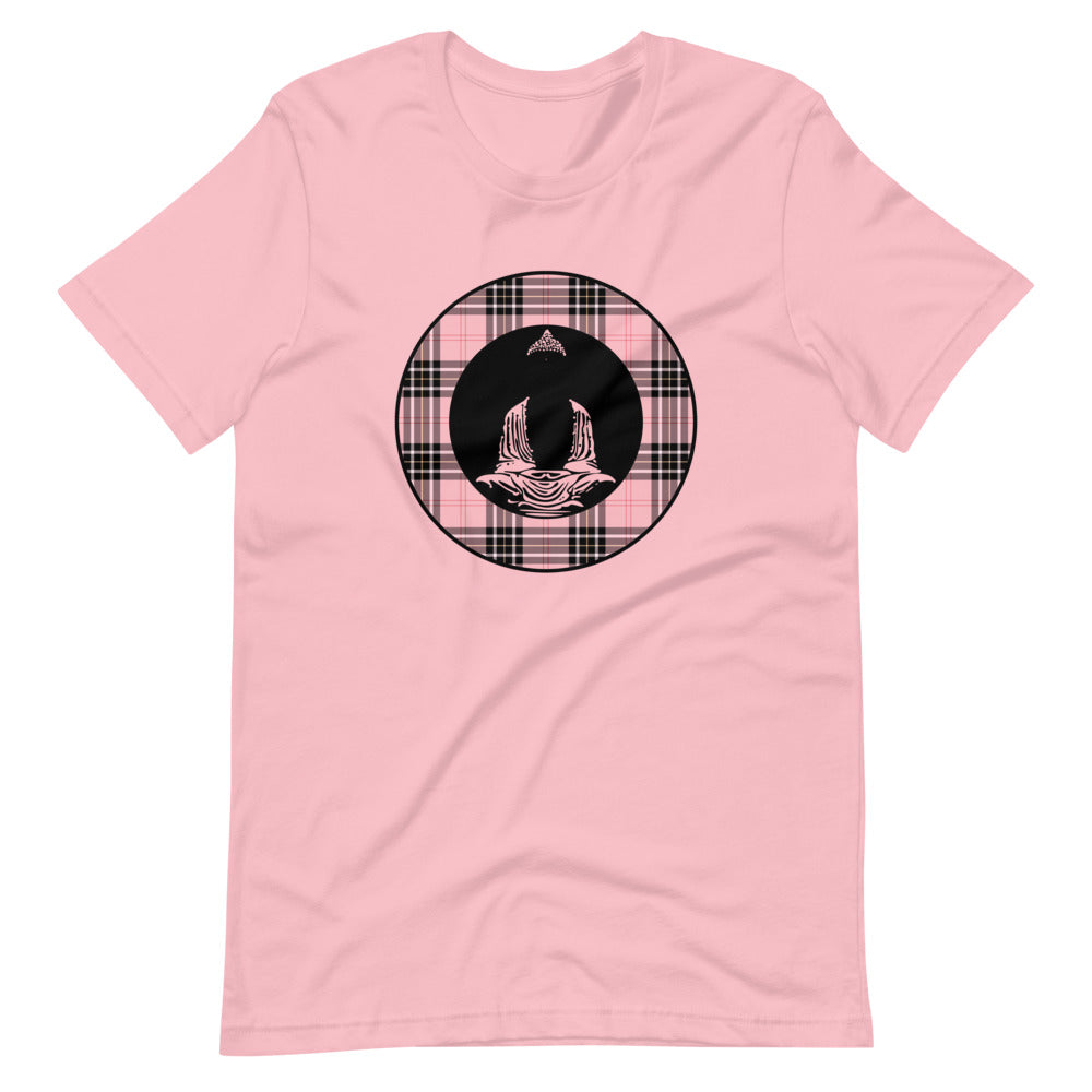 Buddha-Pink Plaid2 (avail. in 3 colors)