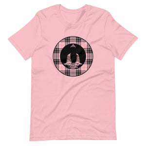 Buddha-Pink Plaid2 (avail. in 3 colors)