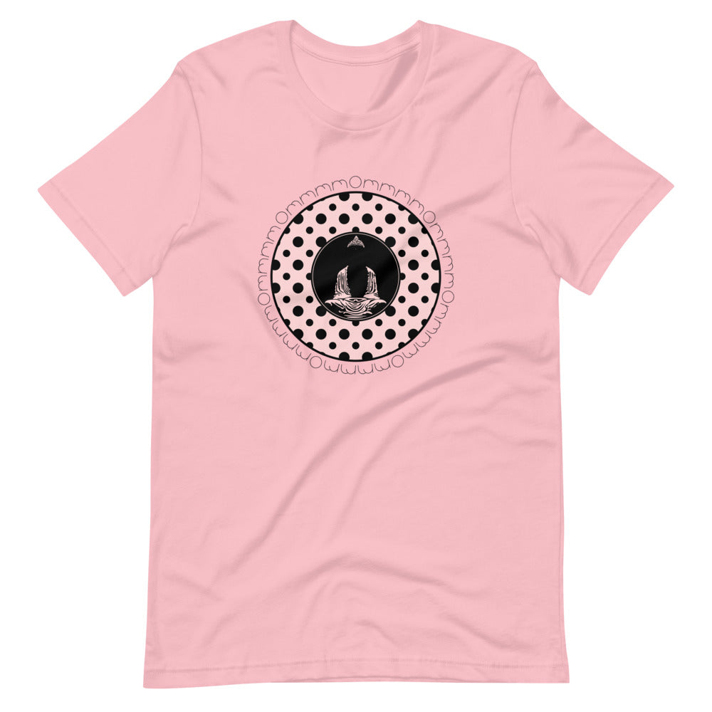 Om Buddha-Pink with Black Polka Dots (avail. in 4 colors)