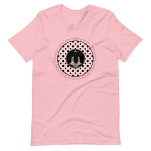 Om Buddha-Pink with Black Polka Dots (avail. in 4 colors)