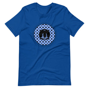 Om Buddha-Blue with Black Polka Dots (avail. in 5 colors)