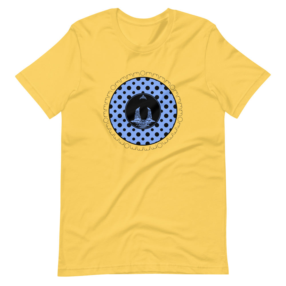 Om Buddha-Blue with Black Polka Dots (avail. in 5 colors)