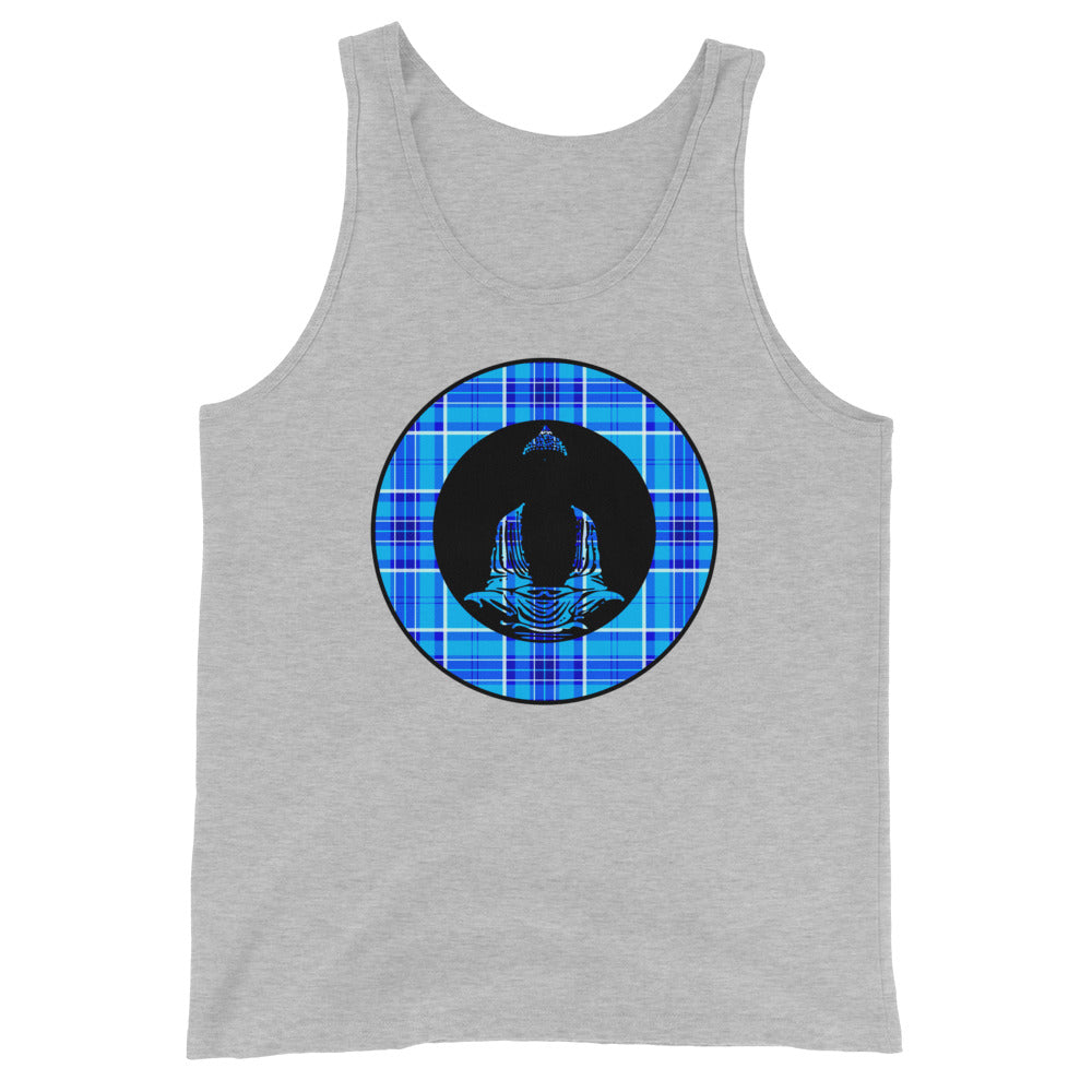 Buddha-Blue & Cyan Plaid (avail. in 3 colors)