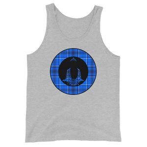 Buddha on Blue Plaid4 (avail. in 4 colors)