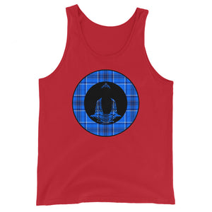 Buddha on Blue Plaid4 (avail. in 4 colors)