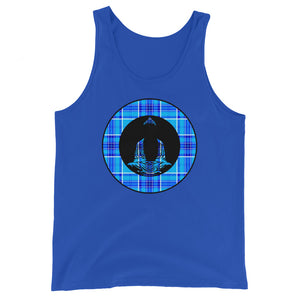 Buddha-Blue & Cyan Plaid (avail. in 3 colors)