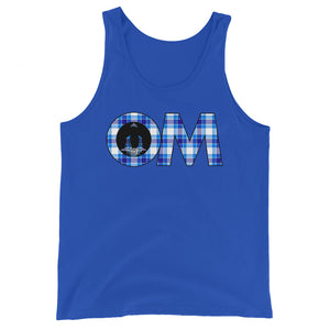 OM-Buddha with Blue Plaid (avail. in 2 colors)